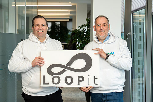 Jernej Hren, Geschäftsführer bei LOOP-it und Group Innovation Officer bei BRANTNER green solutions; Jürgen Kleinrath, Geschäftsführer bei LOOP-it und CEO bei NEVEON. 